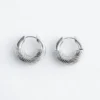 Boucles d&rsquo;oreilles créoles striées