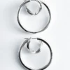 Boucles d&rsquo;oreilles à double anneau