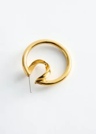 Boucles d&rsquo;oreilles à double anneau