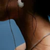 Boucles d&rsquo;oreilles pendantes en strass