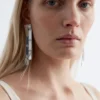 Boucles d&rsquo;oreilles pendantes entrelacées