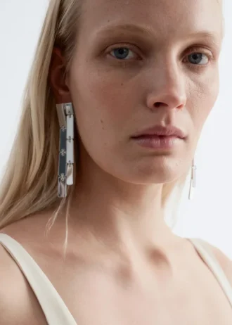 Boucles d&rsquo;oreilles pendantes entrelacées
