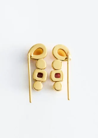 Boucles d&rsquo;oreilles rampantes multicolores