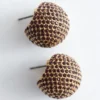 Boucles d&rsquo;oreilles sphériques en strass