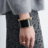 Bracelet manchette bicolore
