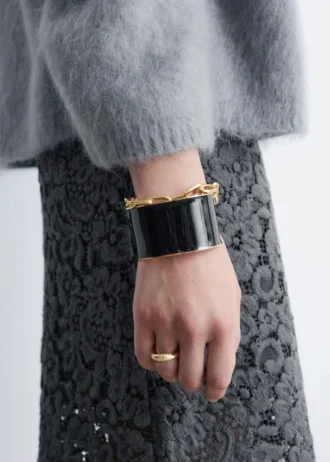 Bracelet manchette bicolore