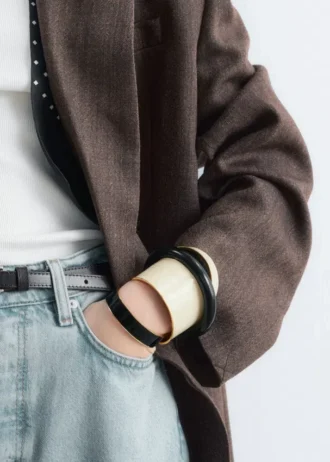 Bracelet manchette bicolore