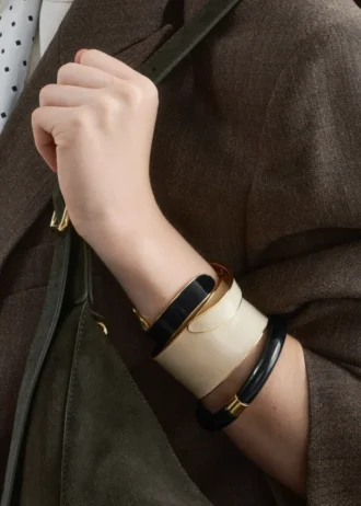 Bracelet manchette bicolore