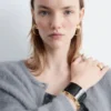 Bracelet manchette bicolore