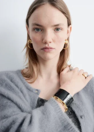 Bracelet manchette bicolore