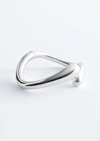 Bracelet manchette en forme de goutte