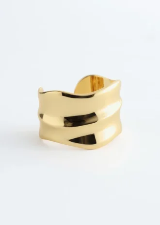 Bracelet manchette ondulé
