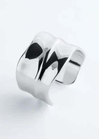 Bracelet manchette ondulé