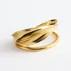 Bracelet manchette sculptural