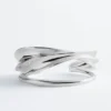 Bracelet manchette sculptural