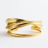 Bracelet manchette sculptural