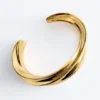 Bracelet manchette sculptural