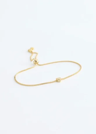 Bracelet à perles en forme de cœur