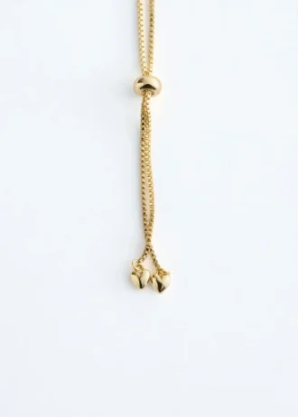 Bracelet à perles en forme de cœur