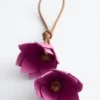 Breloque pour sac en forme de fleur