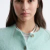 Cardigan brossé en mélange de mohair