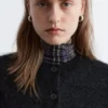 Cardigan brossé en mélange de mohair