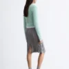 Cardigan brossé en mélange de mohair