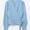 Cardigan cache-cœur en laine mérinos