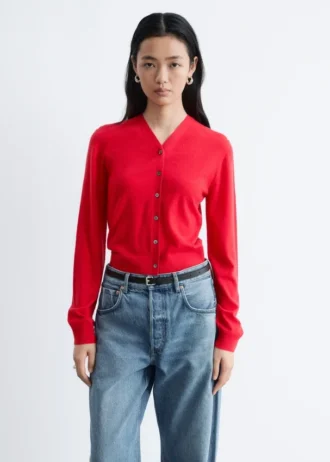 Cardigan court en cachemire