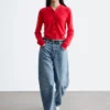 Cardigan court en cachemire