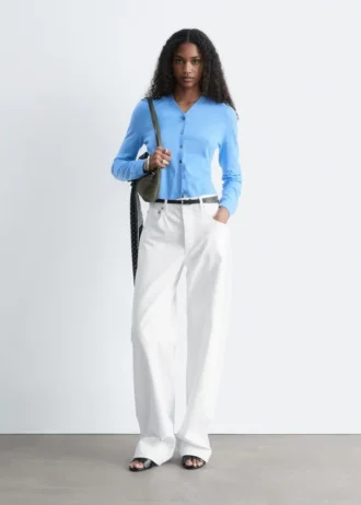 Cardigan court en cachemire