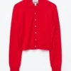 Cardigan court en cachemire