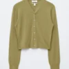 Cardigan court en cachemire
