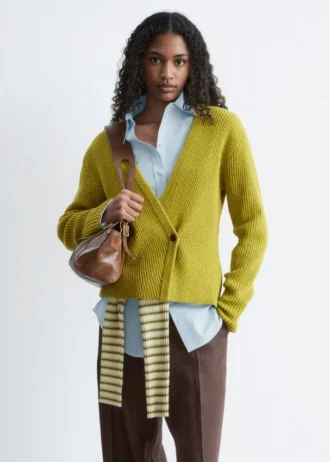 Cardigan côtelé