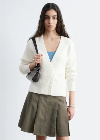 Cardigan côtelé