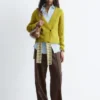 Cardigan côtelé