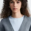 Cardigan côtelé