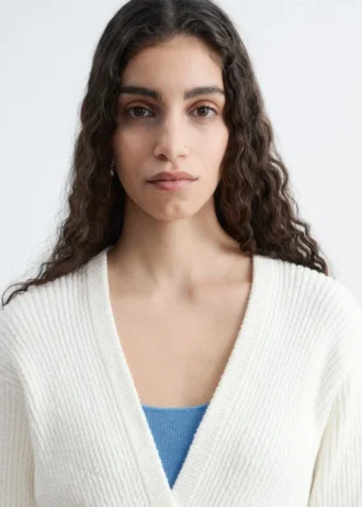 Cardigan côtelé