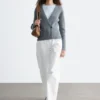 Cardigan côtelé