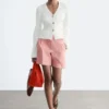 Cardigan en coton côtelé