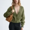 Cardigan en coton à côtes