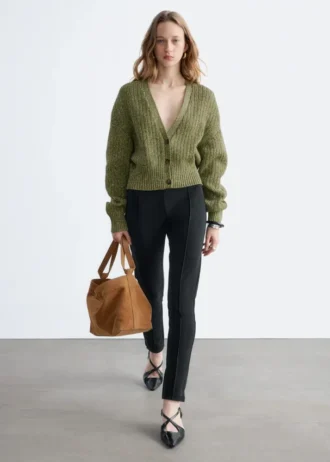 Cardigan en coton à côtes
