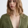 Cardigan en coton à côtes