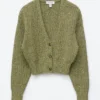 Cardigan en coton à côtes