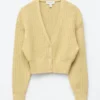 Cardigan en coton à côtes