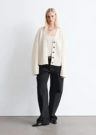 Cardigan en laine mérinos