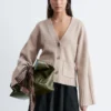 Cardigan en maille cintré