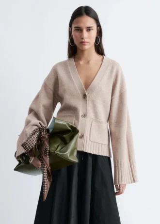 Cardigan en maille cintré
