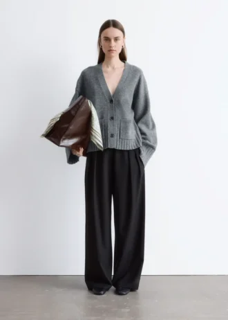 Cardigan en maille cintré
