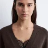 Cardigan en maille cintré